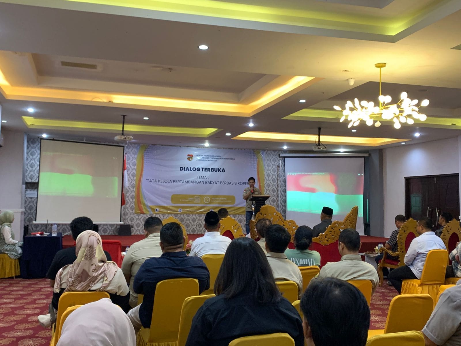 Sumber Foto: R02 (Bercak.id), Mahul Lutfi saat memberikaun sambutan dalam pembukaan kegiataan 