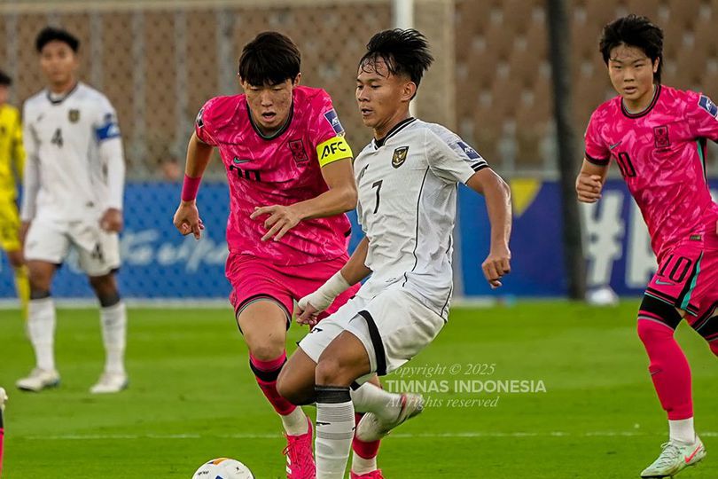 Timnas Indonesia vs Timnas Korea Selatan U-17 di Piala Asia U-17 2025 (c) (Foto: Ist/Dok. PSSI)