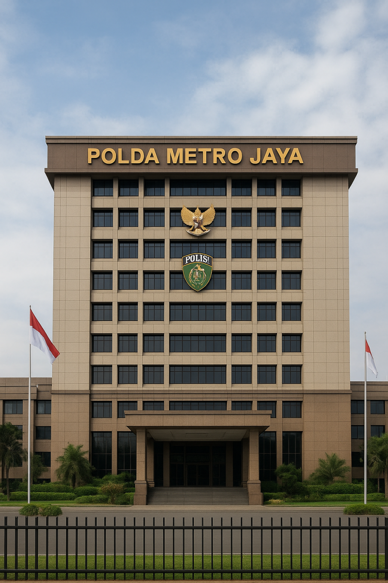 Ilustrasi Polda metro jaya. AI/Istimewa