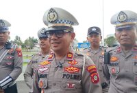 Kasatlantas, Iptu Jefriansyah Tangahu bersama rekan-rekan lantas persiapan turun operasi otanaha. Foto: Istw