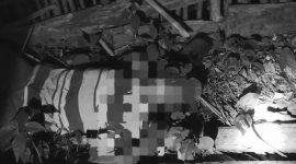 Seorang warga yang temukan dalam keadaan tidak bernyawa saat melarikan diri dari penggerebekan aktivitas sabung ayam oleh aparat kepolisian. Foto: Istw