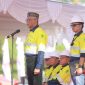 Pani Gold Mine mengggelar HUT ke -81 Kemerdekaan RI, di pimpin Direktur Boyke Abidin. : foto; Humas PGM