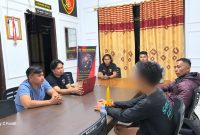 Satreskrim Polres Pohuwato bersama Resmob Polda Gorontalo dan Satreskrim Polres Boalemo berhasil mengamankan terduga pelaku Di kabupaten Boalemo. Foto Humas Polres Pohuwato
